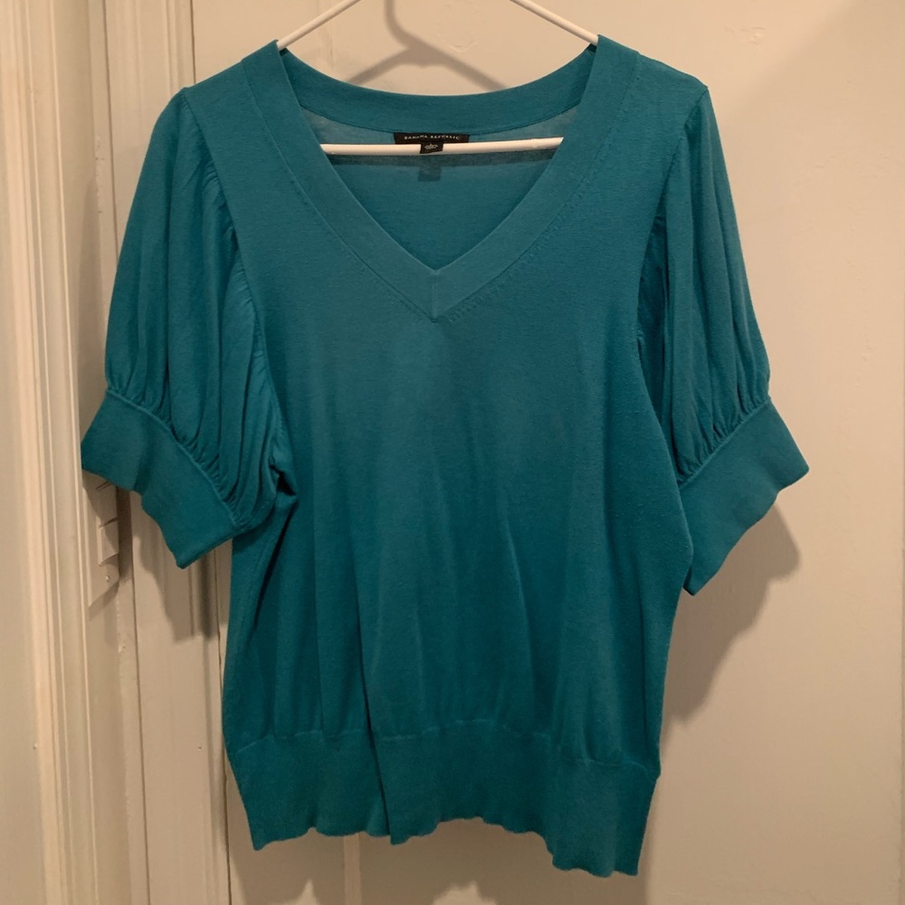 Teal Short sleeve sweater
